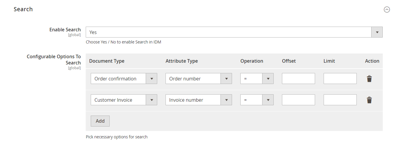 Search IDM document